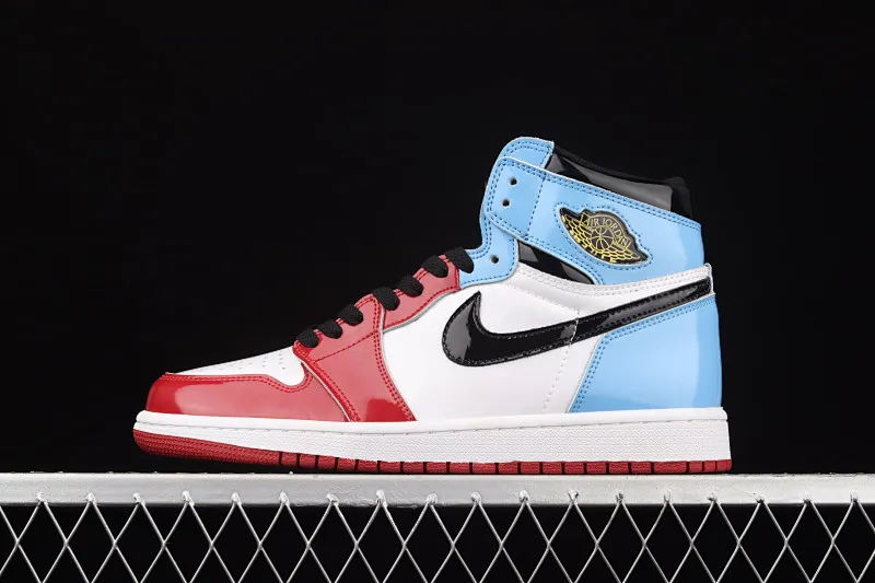 All categories Air Jordan Jordan series basketball shoes Air Jordan 1 High Air Jordan 1 "Fearless" AJ1 Joe 1 high top red and blue patent leather CK5666-100